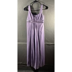 regency women Prom Dress Maxi Gown 14 Purple Fairy Empire Waist Y2K 90s y2k